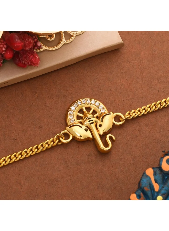 فويلا Gold Tone Style Rakhi Bracelet