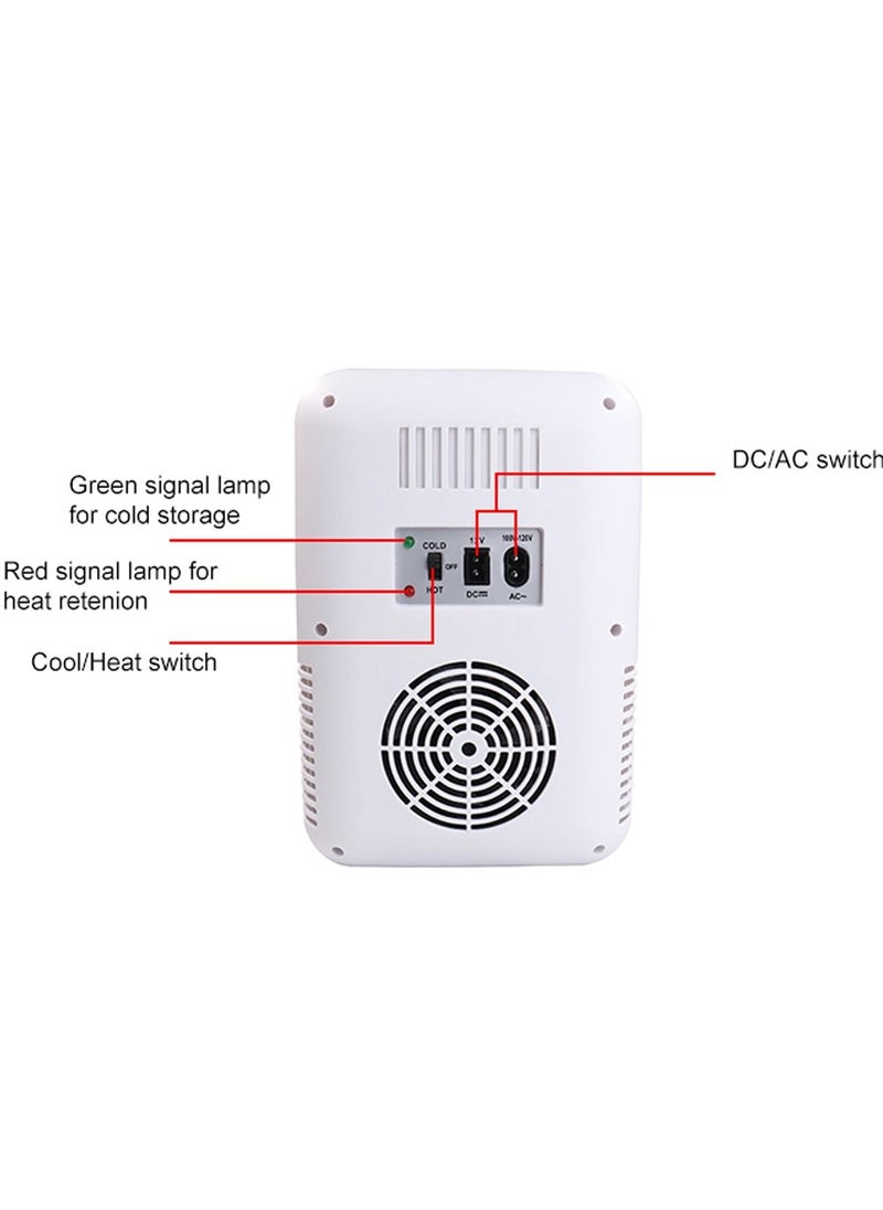 Cool Baby COOLBABY 8L Mini Fridge for Skincare Refrigerator Portable Dual-Use Car Home Fridge Beverage Refrigerators Freezer Cooler Warmer Keep Fresh for Car Home  - Image 4