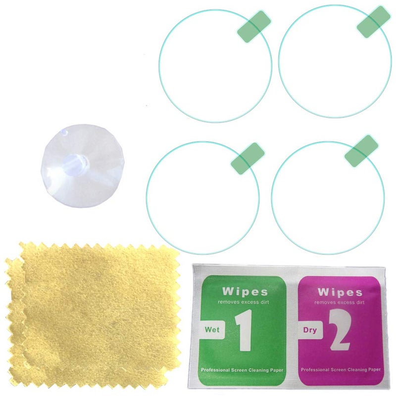 OCTelect Tempered Glass Screen Protector for 1.18inch/1.22/1.26/1.3/1.34/1.38/1.42/1.46/1.5/1.54/1.57/1.61/1.65inch Round Screen Smart Watch (1.54inch) - Image 1