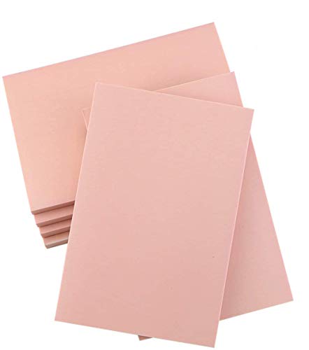 Oopsu 6 Pack 4"x6" Pale Pink Rubber Stamp Carving Blocks Rubber Carved Brick for Stamp Soft Rubber Crafts and DIY Craft Project - Image 1