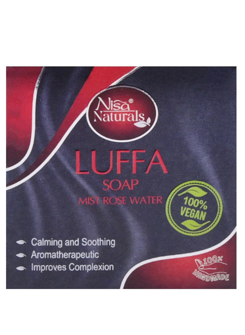 Nisa ROSE WATER LUFFA SOAP 125GM