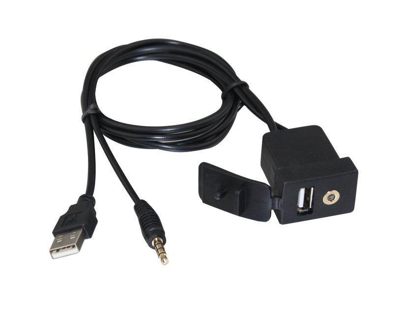 YONGJIANGXIA USB/Aux Extension Cable Compatible with Toyota Stereo Car Audio 70CM Long - Image 1