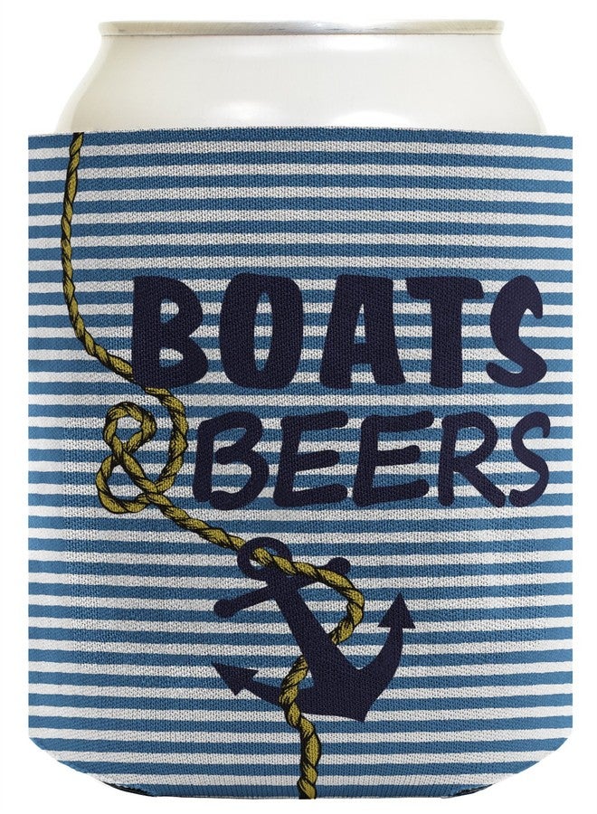 ذيس وير هدية إبحار: حافظات مشروبات باردة بتصميم قوارب وبيرة، مرساة بحرية، عبوة من قطعتين، حافظات مشروبات فاخرة بألوان كاملة - Image 2