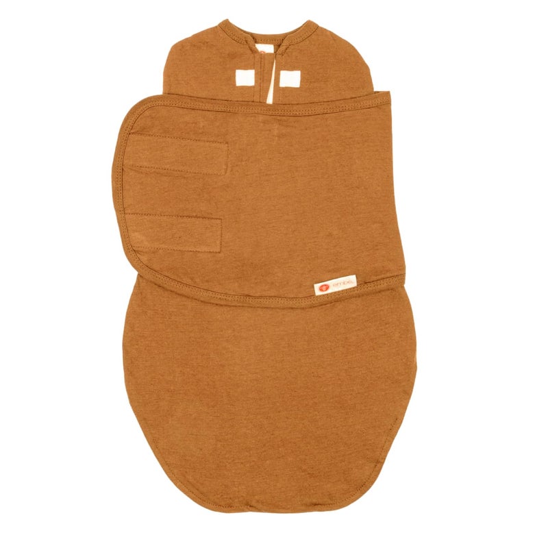 EMB emb 2Way Starter Baby Swaddle Newborn Swaddle Sack Zip Hook Loop Baby Wrap Hip Healthy Infant 614 lbs 03 Months Sand 