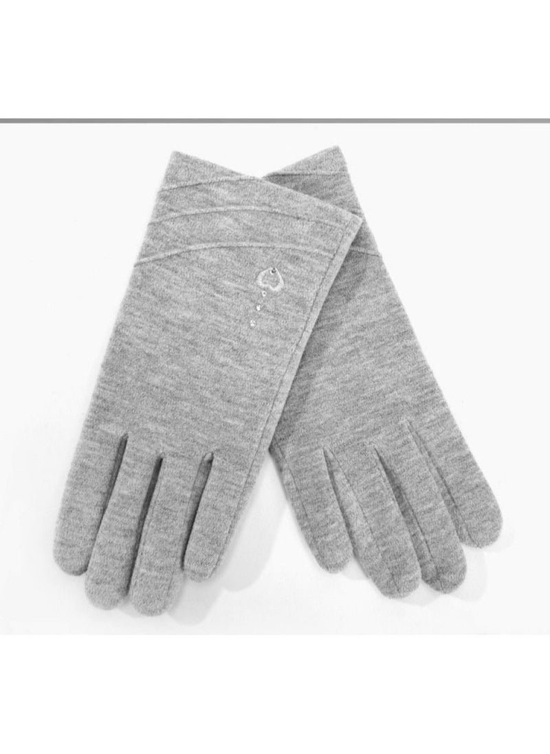 Golovejoy Women's Warm Plush Windproof And Cold Proof Lovely Gloves 