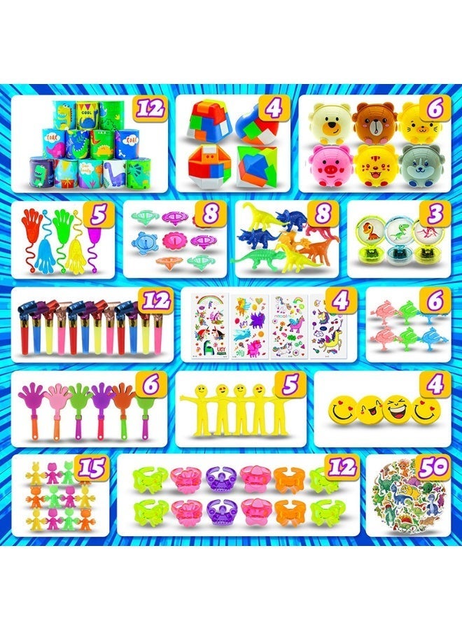 206 PCS Party Favors for Kids – Party Bag Fillers, Goodie Bags & Birthday Return Gifts – Bulk Set of 30 Types Mini Toys incl. Pop Fidgets, Bouncy Balls, Squishies & Springs – Piñata Fillers, Classroom Prizes & Party Favours for Boys & Girls - Image 5