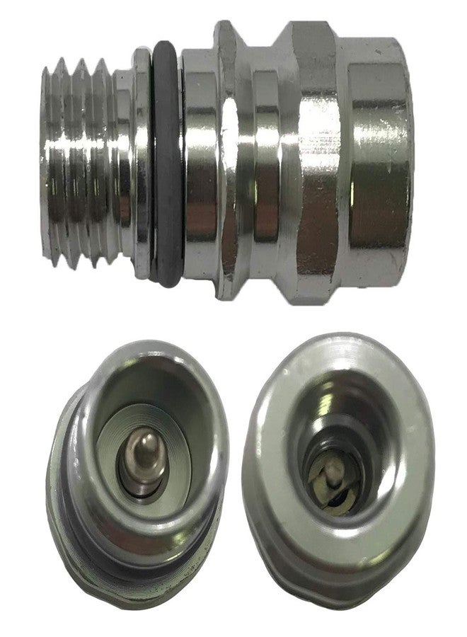 Sherco-Auto OE Style High Side Port Adapter R-134a A/C Service Schrader Valve Primary Seal Fitting W/Replaceable Valve Cores - Each - Made in USA - Image 1
