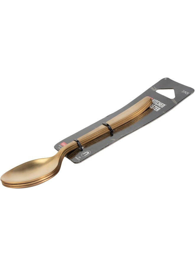 Kitchen master KITCHEN MASTER GOLD DESSERT SPOON 3PC PACK - GRANDE  - Image 3