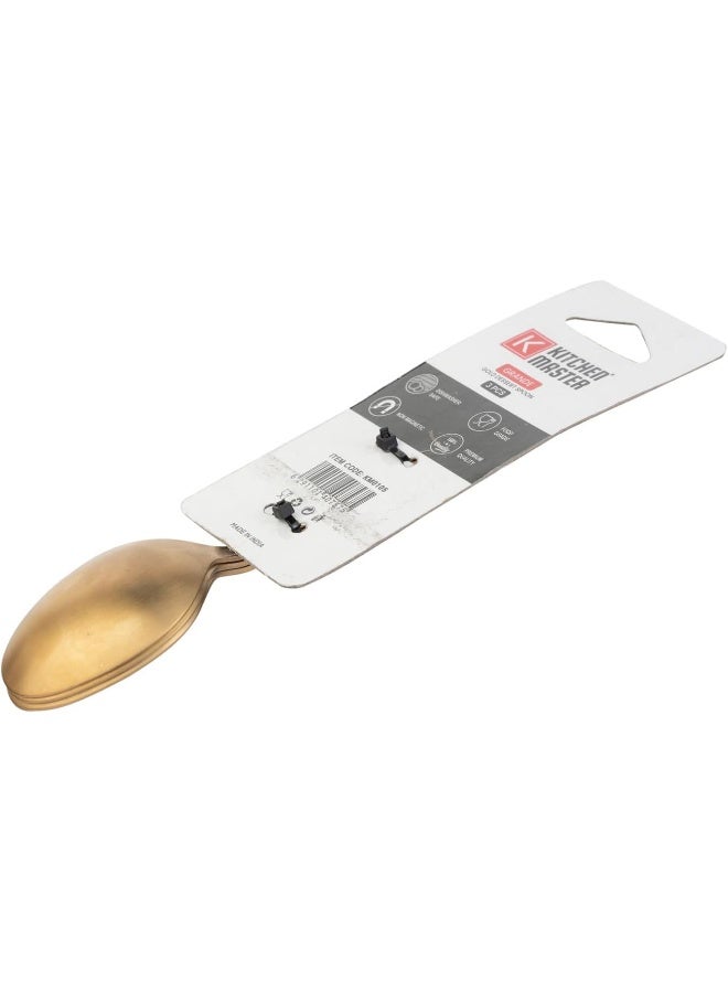KITCHEN MASTER GOLD DESSERT SPOON 3PC PACK - GRANDE - Image 4