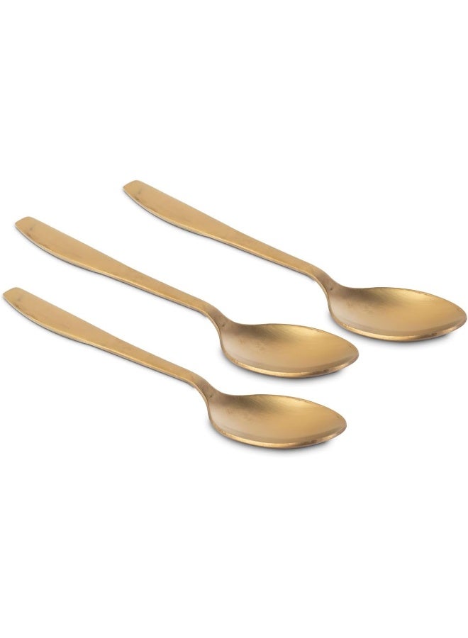 KITCHEN MASTER GOLD DESSERT SPOON 3PC PACK - GRANDE - Image 5