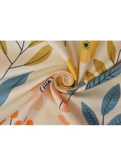 BSB HOME Premium Glace Cotton 180 TC Kingston Collection Ultra King Size Bedsheets with 2 King Size Pillow Covers| Soft Sheets, Breathable, Shrinkage (3 Piece Set, 275 X 275 CM Flat sheet, 50 X 75 CM Pillow Covers, Orange & Beige Cotton)  - Image 4