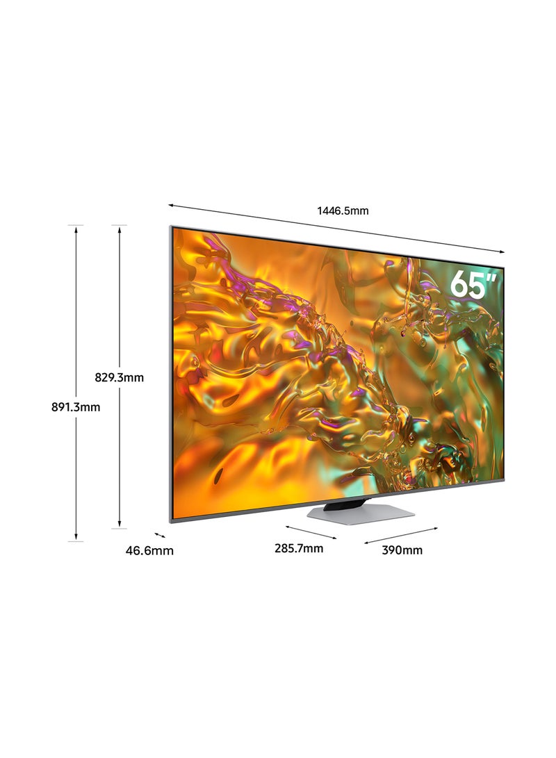 سامسونج تلفزيون ذكي، QLED، Q80D، 65 بوصة، 2024، الإصدار العالمي، معالج NQ4 AI Gen2، ترقية 4K AI، مصفوفة كاملة مباشرة، نظام تشغيل Tizen - Image 3