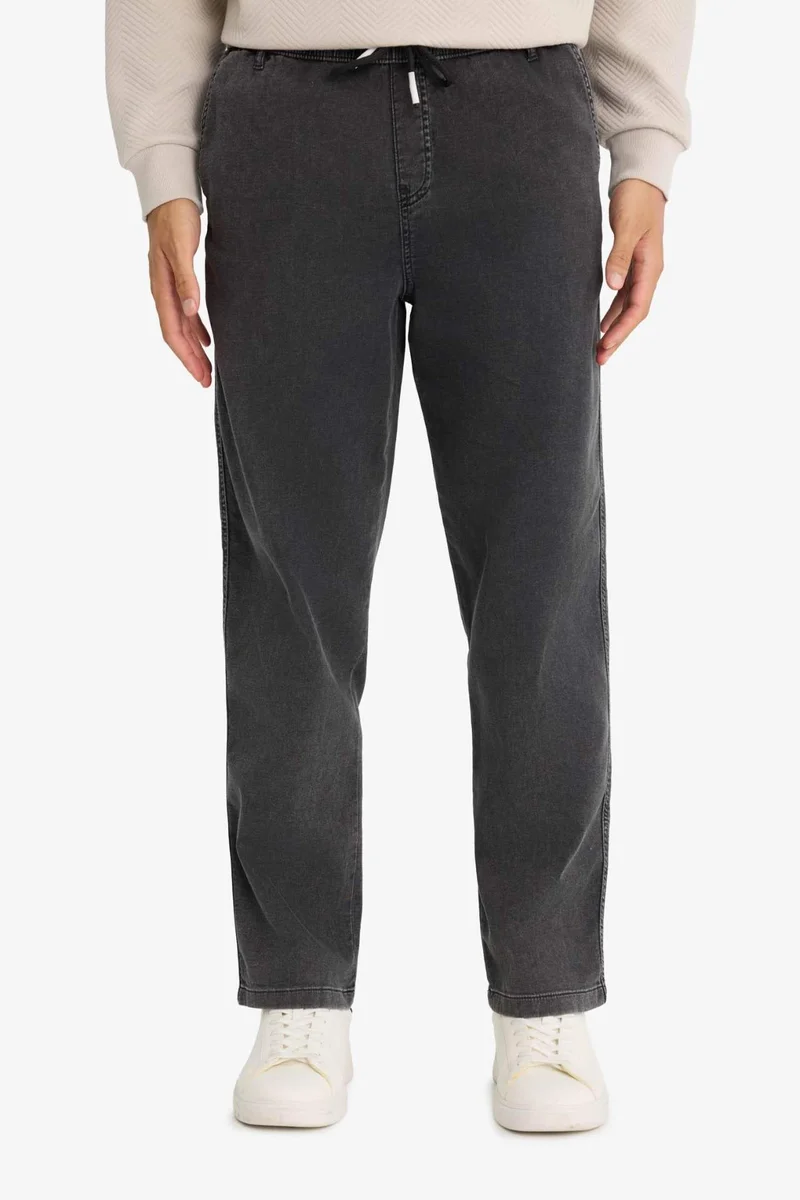Defacto  Wide Leg Elastic Waist Jeans for Men | Best Price UAE