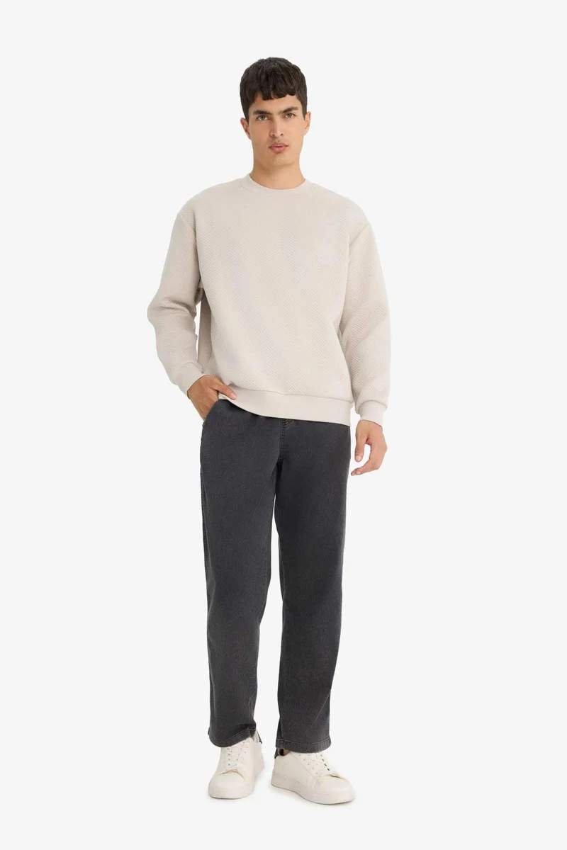 Wide Leg Elastic Waist Jeans