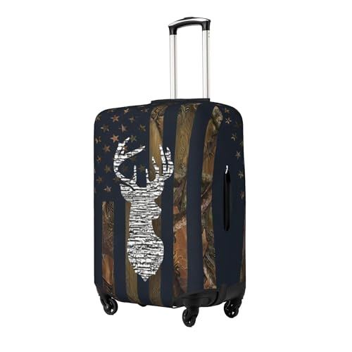 Worltoldb Camo Flag Travel Luggage Cover Polyester Suitcase Protector Washable Baggage Covers Fits 1821 Inch - Image 3