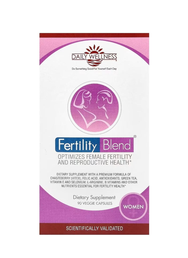 Daily Wellness Company - Fertility Blend for Women 90 Veggie Capsules - Image 1