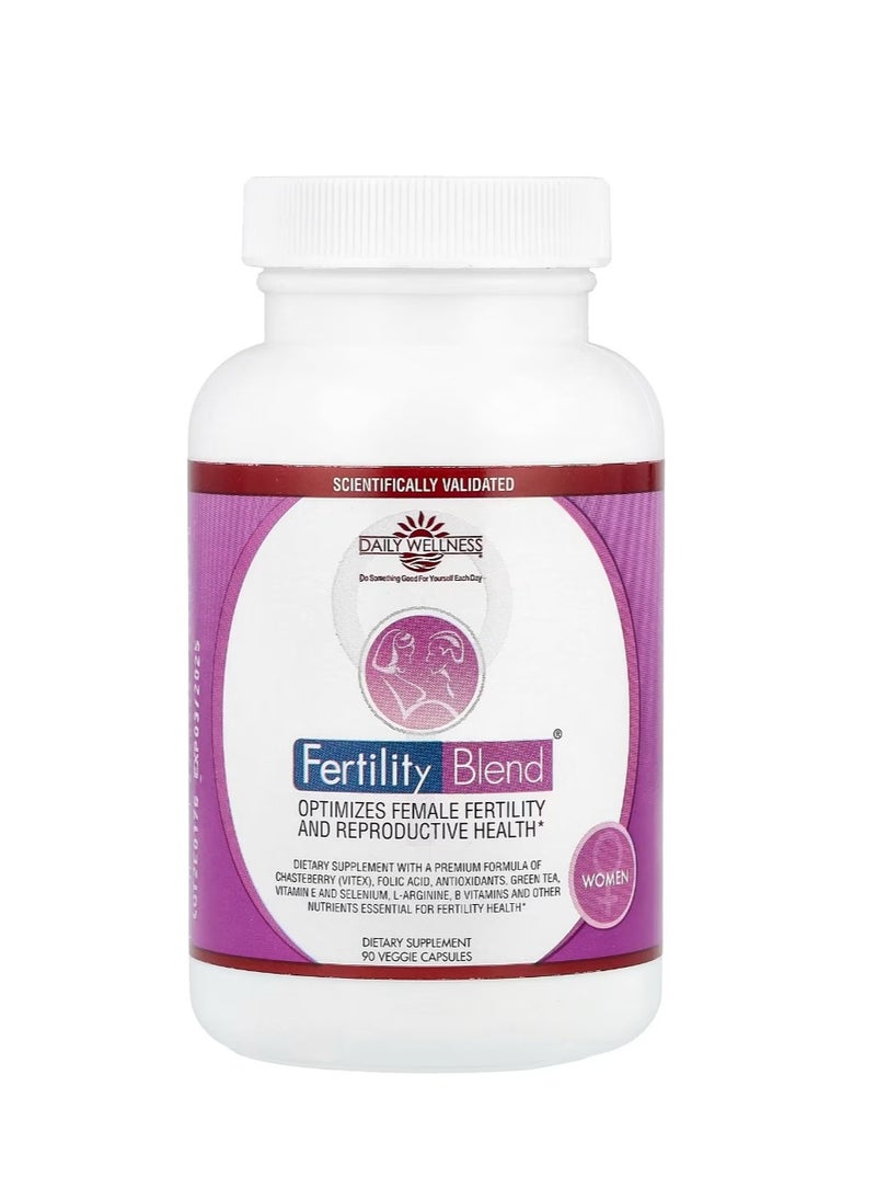 Daily Wellness Company - Fertility Blend for Women 90 Veggie Capsules - Image 1