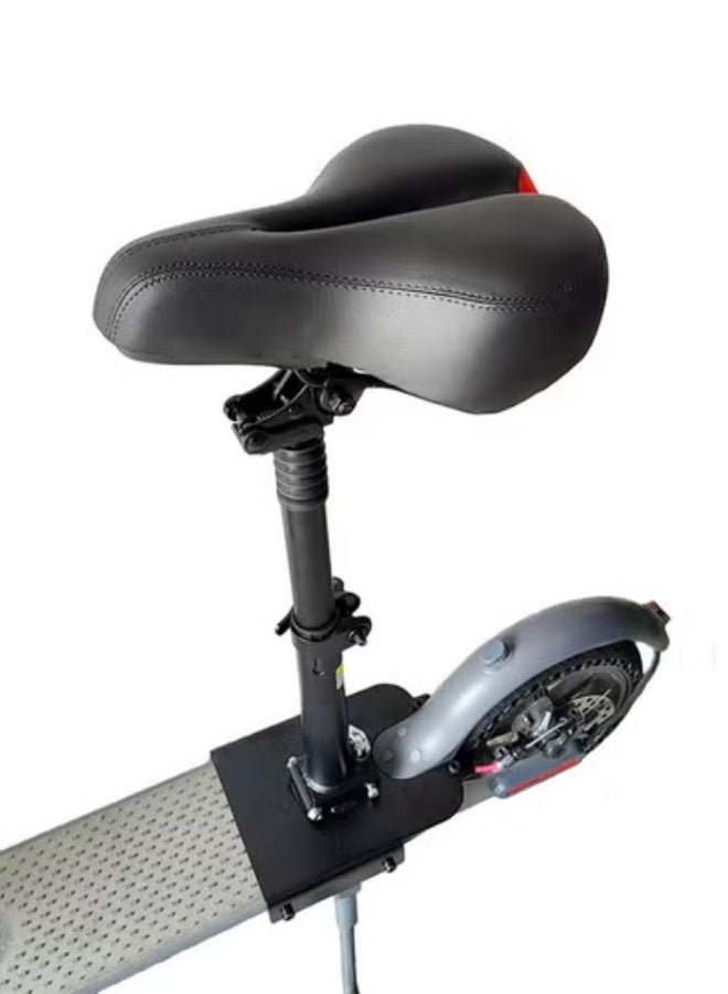 HALAMODO Adjustable Electric Scooter Seat for Adults – Fits XiaoMi 365 Wide Curved-Edge Scooters, Ergonomic PU Cushion, Sturdy Aluminum Rod, Tool-Free Installation, Height Adjustable, Durable & Comfortable - Image 5