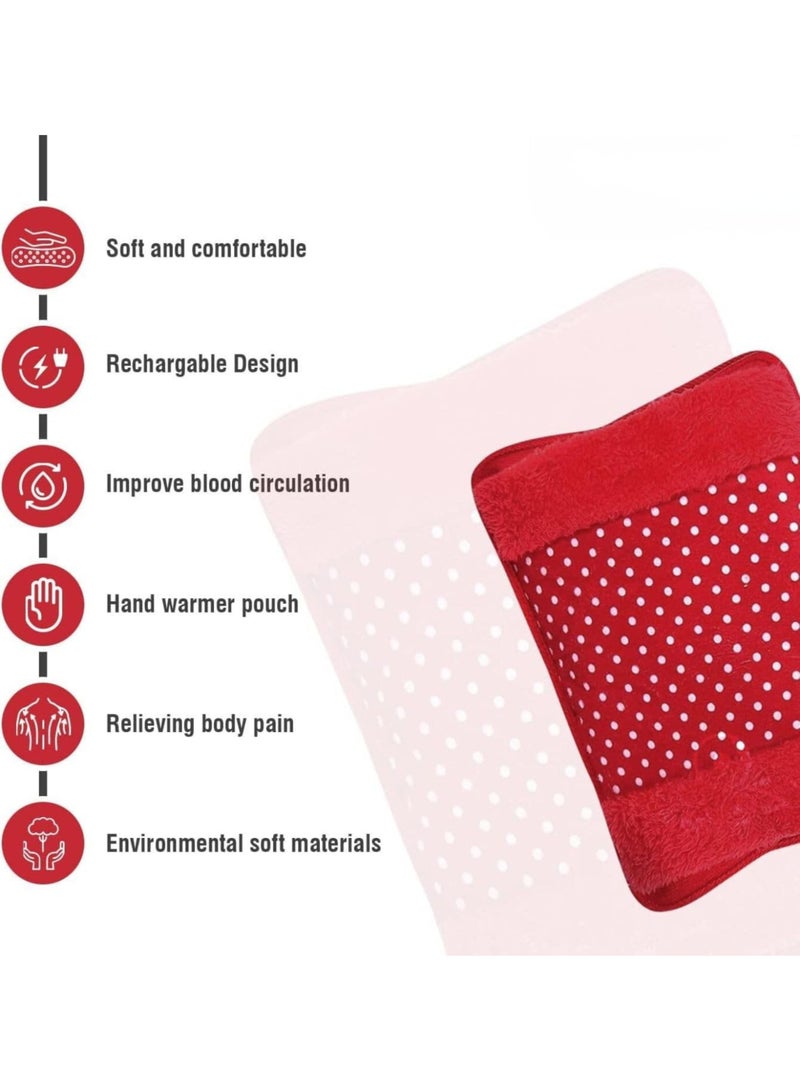 Electric Hot Water Bag Rechargeable Heating Pad – Portable Warm Compress Bag for Pain Relief, Cramps, Back, Neck & Hand Warmer - Image 2