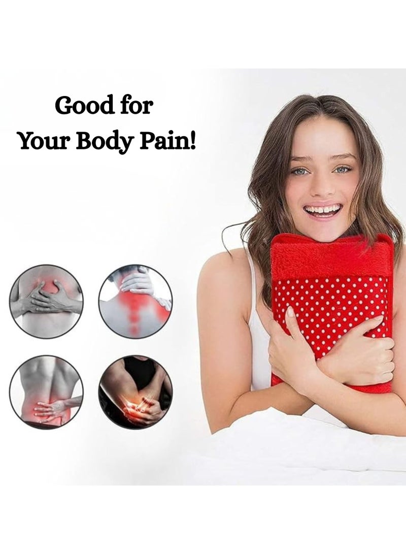 Electric Hot Water Bag Rechargeable Heating Pad – Portable Warm Compress Bag for Pain Relief, Cramps, Back, Neck & Hand Warmer - Image 3