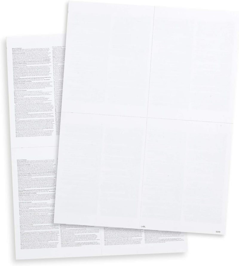 Dutymark W2 Forms 2025 with Envelopes, Blank W2 4 Up Tax Forms 2025, 50 Employees kit, with Instructions in Back, Compatible with QuickBooks and Accounting Software, Idea for E-Filing, 50 Self Seal Envelopes - Image 5