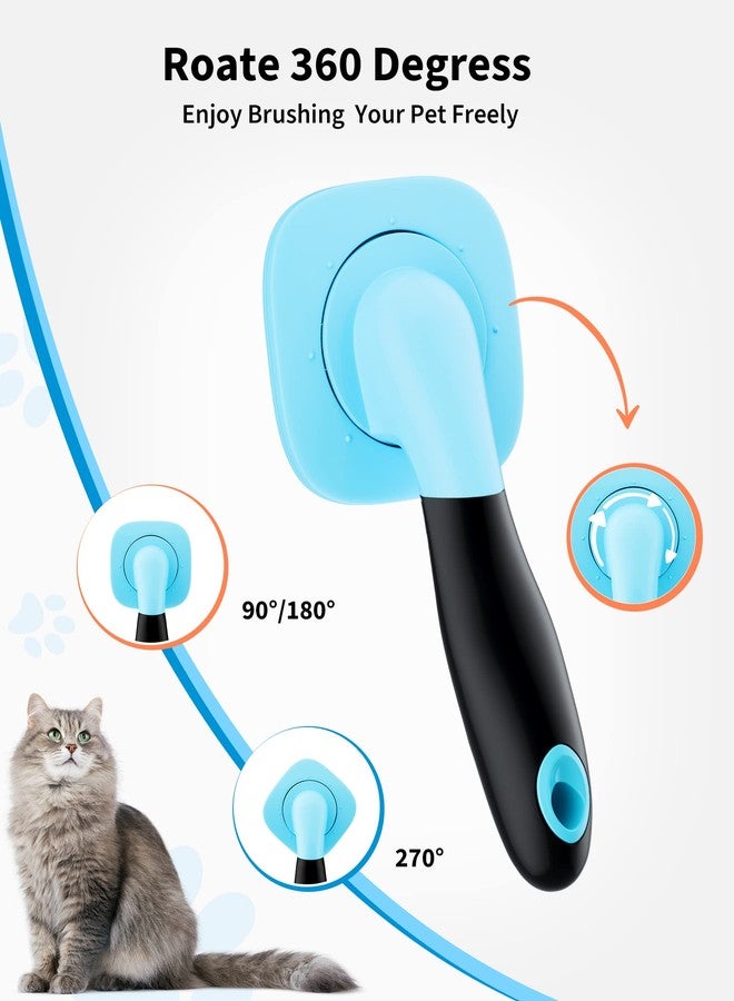 Glendan Dog & Cat Grooming Brush - Slicker Shedding Tool (Blue) - Image 3