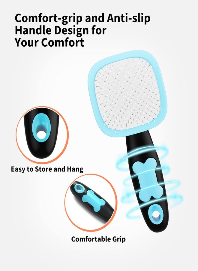 Glendan Dog & Cat Grooming Brush - Slicker Shedding Tool (Blue) - Image 4