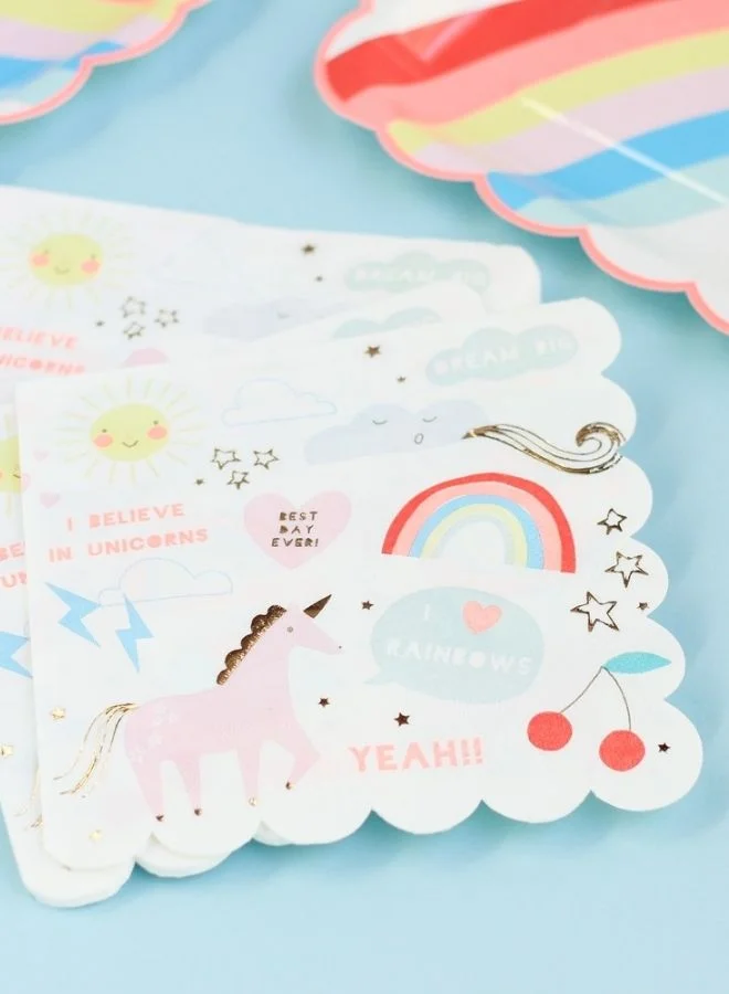 Meri Meri I Believe in Unicorns Large Napkins