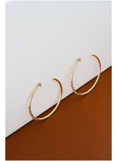 Karen Millen Crystal Sprinkle Large Hoop Earrings  - Image 2