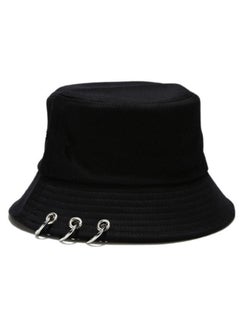 Generic Set of two ring cotton Foldable sun unisex bucket travel hat  - Image 3