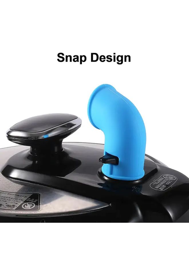 Blue 360 Rotating Silicone Steam Diverter Valve For Pressure Cooker - Image 3