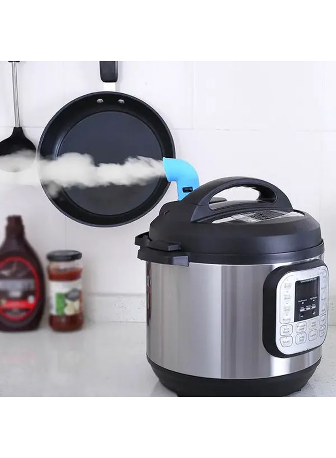 Blue 360 Rotating Silicone Steam Diverter Valve For Pressure Cooker - Image 2