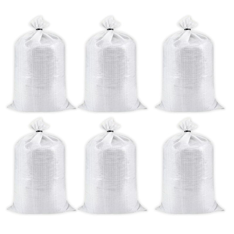 Singhal HDPE White Bags for Packaging Food Products Ideal for Vegetables Grains Wheat Rice Sugar and More Size 24x36 Inch Set of 6 Pieces - Image 1