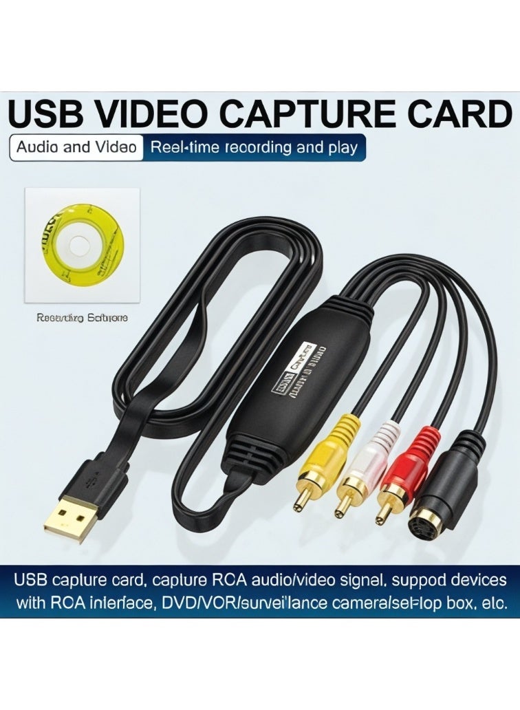 كابتشر جهاز التقاط وتحويل الفيديو الذكي من RCA إلى USB - محول ذكريات زمن الطيبين وأشرطة الـ VHS والـ DVD إلى رقمي - Image 1
