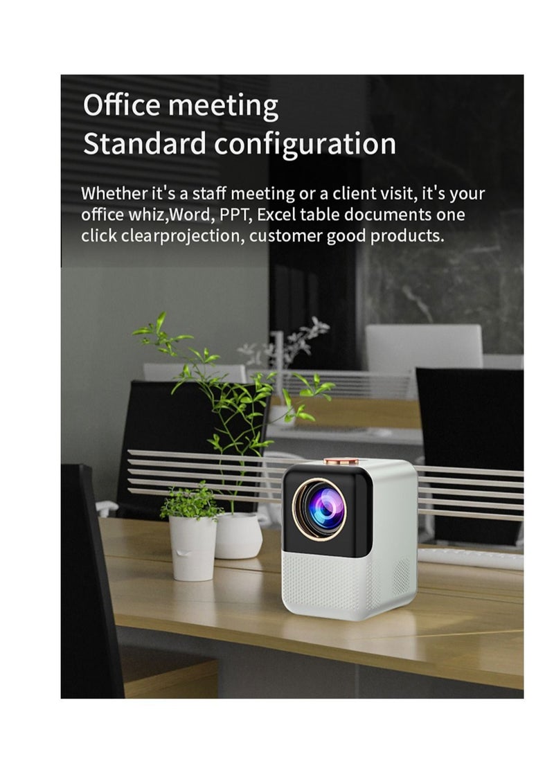 SLG - Upgrade Portable Projector 400ANSI 1080P Full HD 5G&2.4G Dual WiFi BT5.0 HIFI Speaker Built-in Android OS - Image 1
