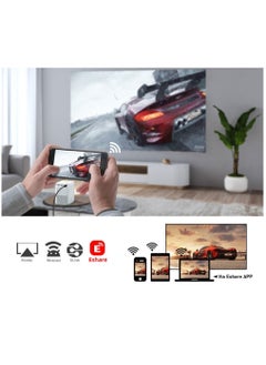 SLG Upgrade Portable Projector 400ANSI 1080P Full HD 5G&2.4G Dual WiFi BT5.0 HIFI Speaker Built-in Android OS  - Image 5