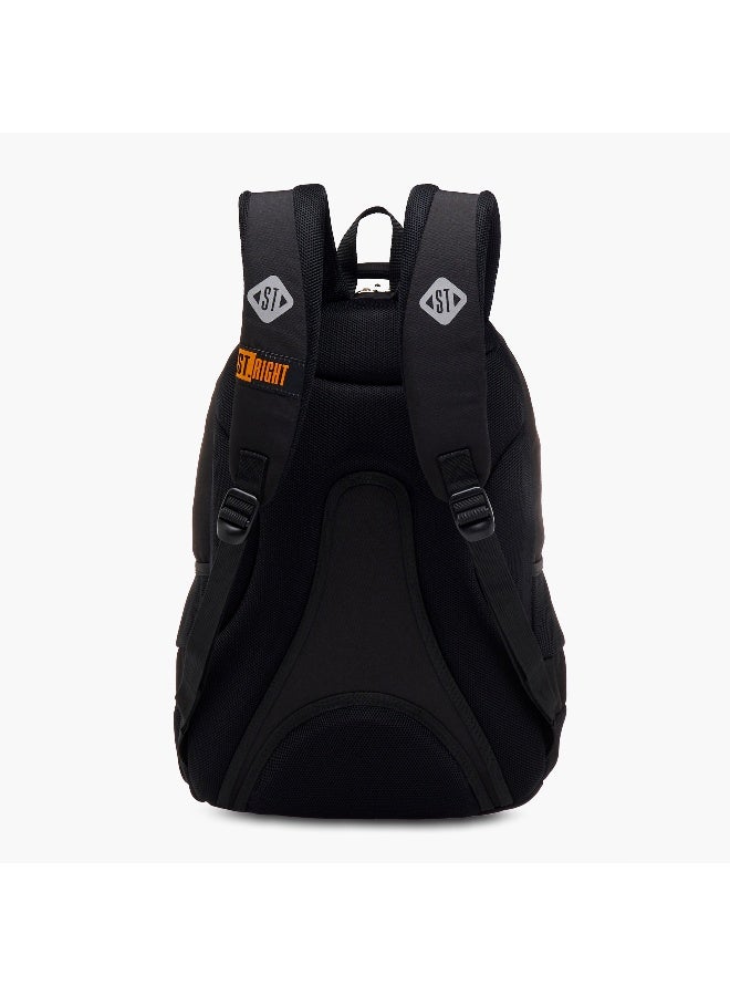 St.Right Backpack-Nasa-Moon-3 Cmprt-18 In-Boys (Polyester) Black \ 30X20X45 - Image 3