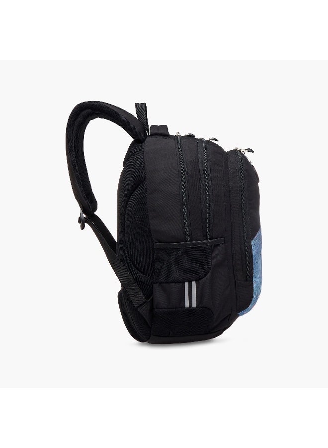 St.Right Backpack-Nasa-Moon-3 Cmprt-18 In-Boys (Polyester) Black \ 30X20X45 - Image 4