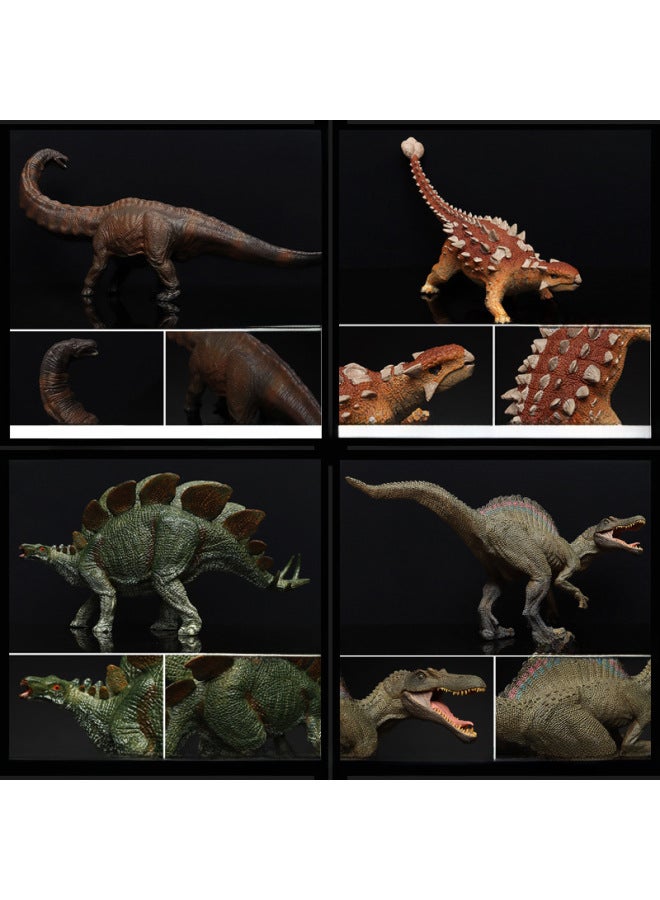 Dinosaur Simulation Model Solid Plastic Tyrannosaurus Rex Toy Dinosaur Model Plastic Toy Hand A Hair-Color:JZ018 Gray Sickle 290g - Image 4