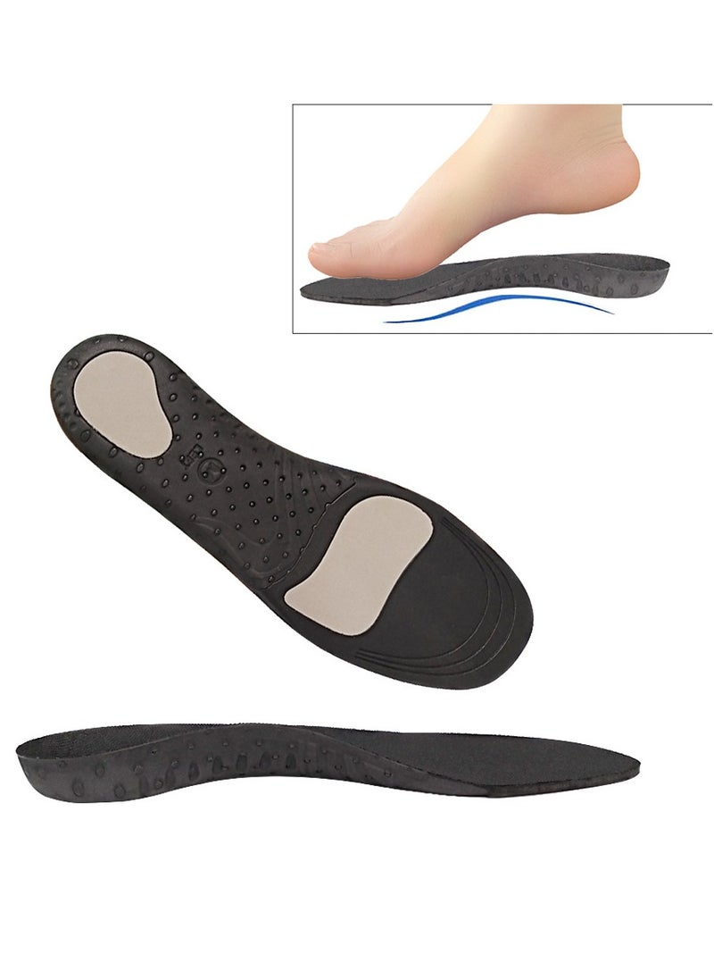 Bluejw - 1 Pair EVA Comfortable Sports Shoe Insole Breathable Insoles Shock Absorption and Cushioning Effect Relieve Foot Pain For Men and Women Shock-Absorbing Breathable High Elasticity Insole Ideal For Daily Use Invisible Height Increase - Image 1