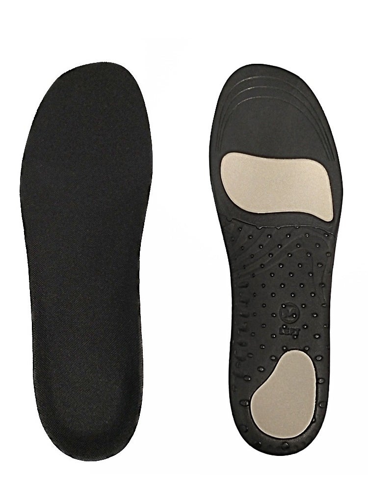 Bluejw - 1 Pair EVA Comfortable Sports Shoe Insole Breathable Insoles Shock Absorption and Cushioning Effect Relieve Foot Pain For Men and Women Shock-Absorbing Breathable High Elasticity Insole Ideal For Daily Use Invisible Height Increase - Image 1