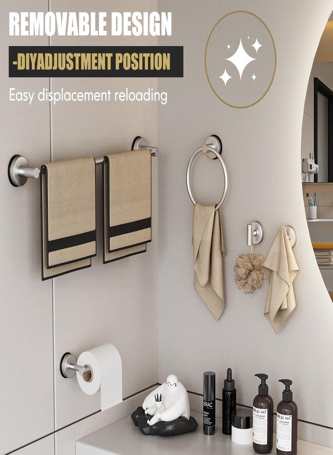 BKV Suction Cup Toilet Paper Holder,SUS 304 Stainless Steel Toilet Paper Holder Wall Mount for Bathroom,Kitchen-Brushed Nickel Silver - Image 4