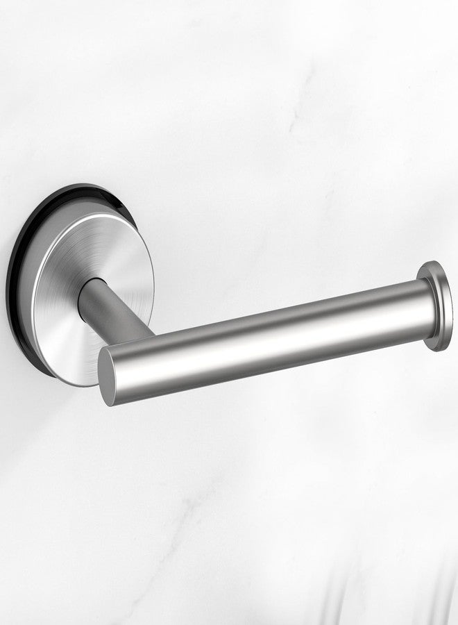 BKV Suction Cup Toilet Paper Holder,SUS 304 Stainless Steel Toilet Paper Holder Wall Mount for Bathroom,Kitchen-Brushed Nickel Silver - Image 1