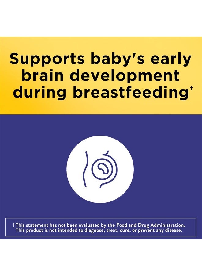 Nature Made Postnatal Multivitamin + DHA 200 mg, Postnatal Vitamins for Breastfeeding Moms & Babies, Vitamins & Nutrients Include Iron, Vitamin D3, Calcium, Iodine and More, 60 Softgels - Image 3