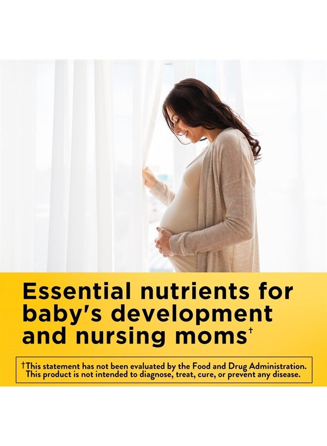 Nature Made Postnatal Multivitamin + DHA 200 mg, Postnatal Vitamins for Breastfeeding Moms & Babies, Vitamins & Nutrients Include Iron, Vitamin D3, Calcium, Iodine and More, 60 Softgels - Image 2