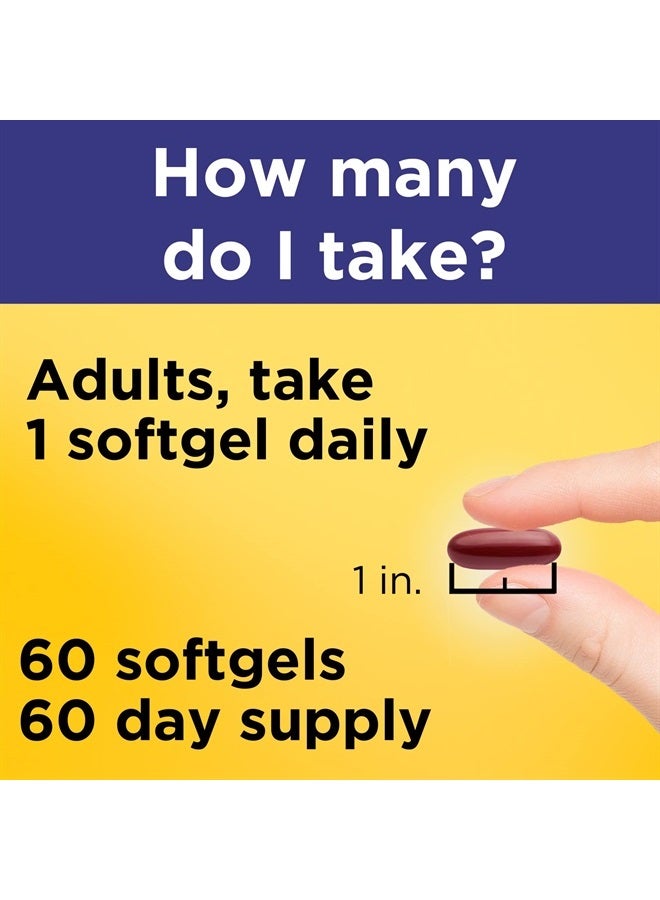 Nature Made Postnatal Multivitamin + DHA 200 mg, Postnatal Vitamins for Breastfeeding Moms & Babies, Vitamins & Nutrients Include Iron, Vitamin D3, Calcium, Iodine and More, 60 Softgels - Image 4