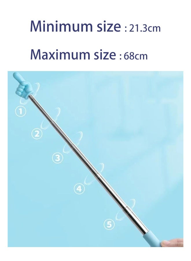 5 PCS Children Finger Reading Stick, Point Reading Pen Kindergarten Student Teacher Teaching Reading Picture Book Finger Shape Mini Pointer Stick - Image 2