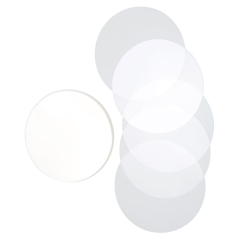 100Pcs Badge Film PVC Material Pattern Protection Wide Application Transparent Badge Protective Film37MM - Image 3