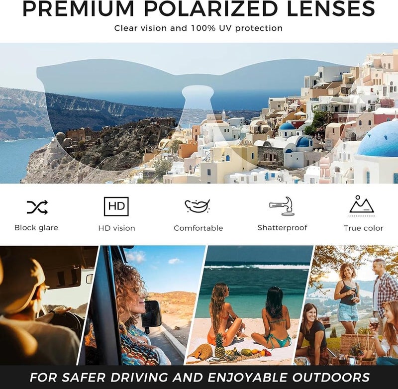 SUNGAIT Premium Vintage Round Sunglasses for Women Men Classic Retro Trendy Style - Image 4