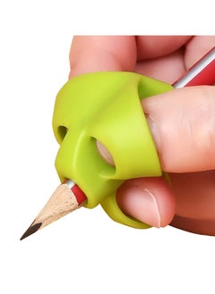 DECOR SOUQ Ergonomic Pencil Gripper Set of 5 - Colorful Writing Aids for Kids and Adults - Improves Grip and Comfort - Ideal for School, Home, Office Use - Student Grip Pen Corrector Set - Soft Rubber Writing Posture Grip - Handwriting Aid Correction Tool for Preschool - Silicone Grips for Handwriting Posture Correction – Ideal Writing Correction Pencil Holder for Kids  - Image 1